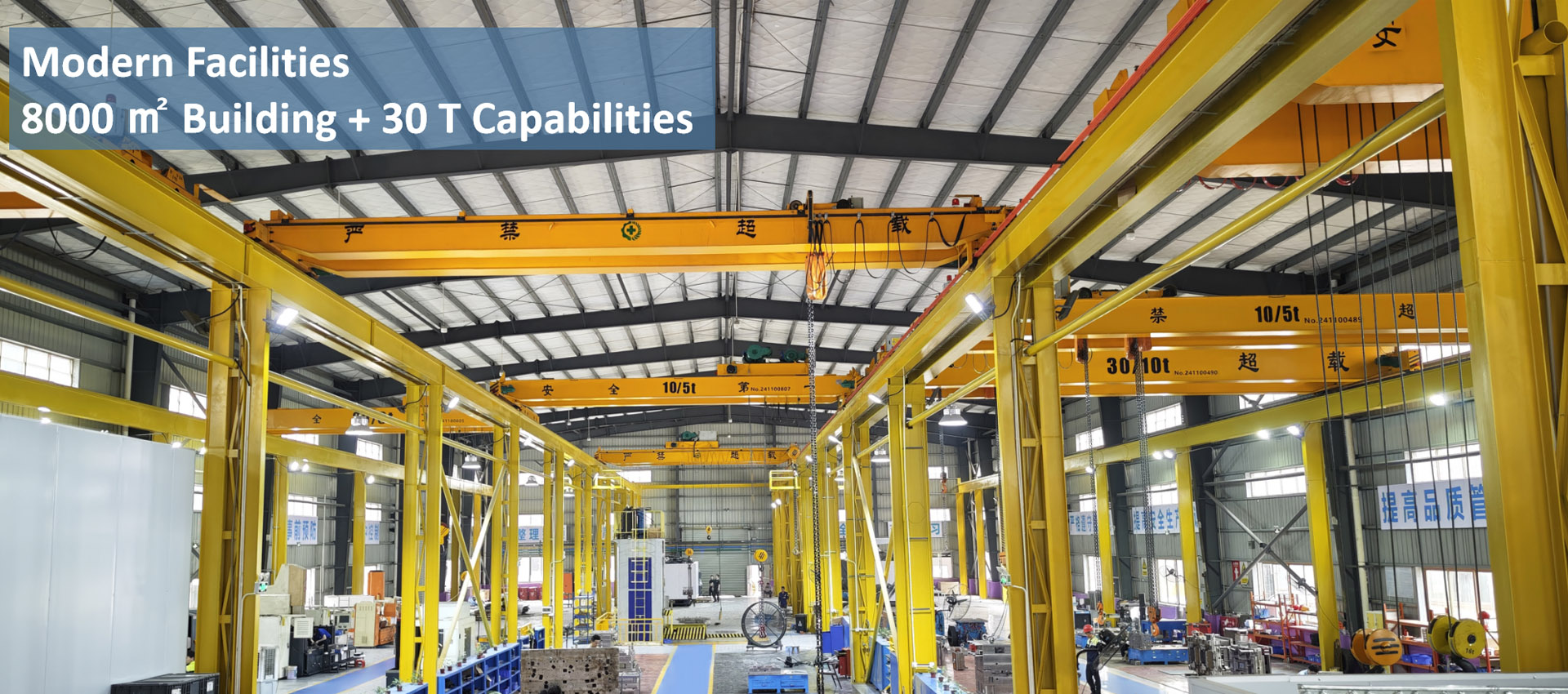 Modern Precision Machining Facilities 3500㎡ Building + 25T Capacities